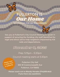 Fullerton Rally to Support Immigrants Ahead of City Council Meeting ...